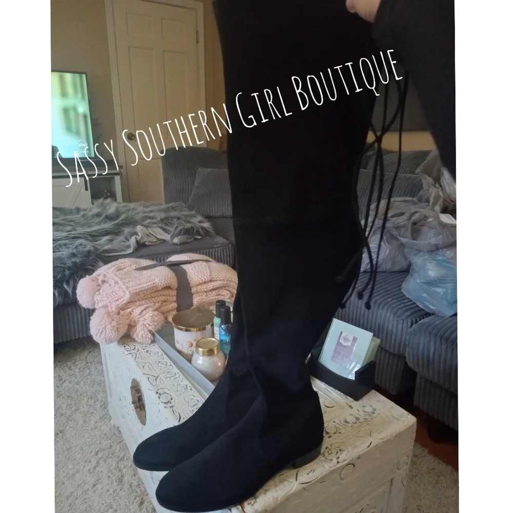 🆕⭐ STUART WEITZMAN Lowlands black suede boots